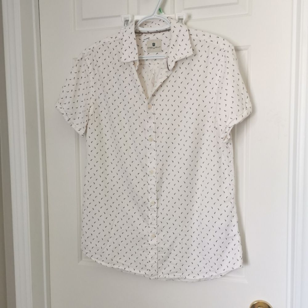 Steel & Jelly short sleeve Button down shirt M